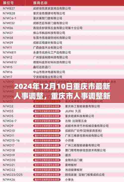 重庆市人事调整新篇章,变革与展望,2024年人事调整最新动态揭秘