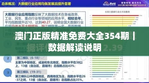 澳门正版精准免费大全354期｜数据解读说明