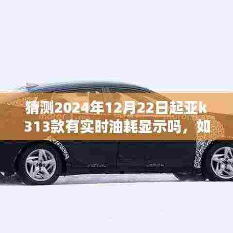 详细步骤指南,如何猜测并确认从2024年12月22日起亚K3车型(第13款)是否具备实时油耗显示功能