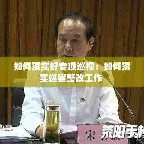 如何落实好专项巡视:如何落实巡察整改工作