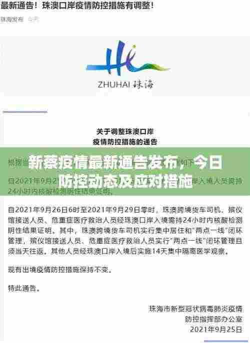 新蔡疫情最新通告发布,今日防控动态及应对措施