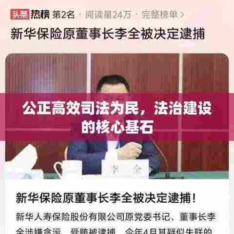 公正高效司法为民,法治建设的核心基石