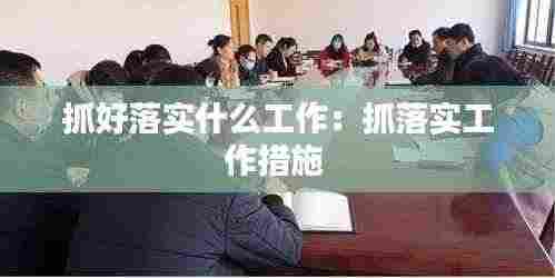 抓好落实什么工作：抓落实工作措施 