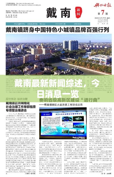 戴南最新新闻综述,今日消息一览