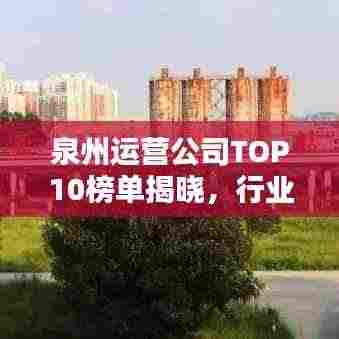 泉州运营公司TOP10榜单揭晓,行业领军者的耀眼风采!