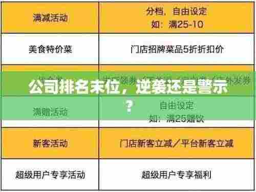 公司排名末位，逆袭还是警示？