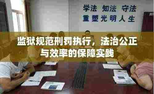 监狱规范刑罚执行,法治公正与效率的保障实践